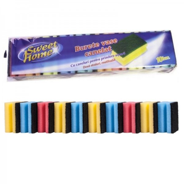 Burete vase canelat 10 buc/set Burete vase canelat 10 buc/set